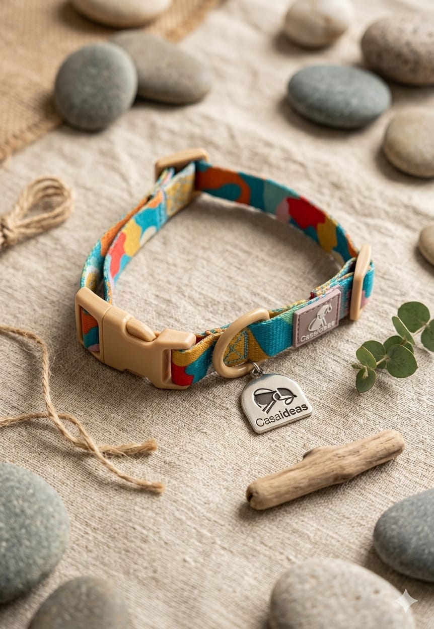 Collar Estampado Ajustable para Perro