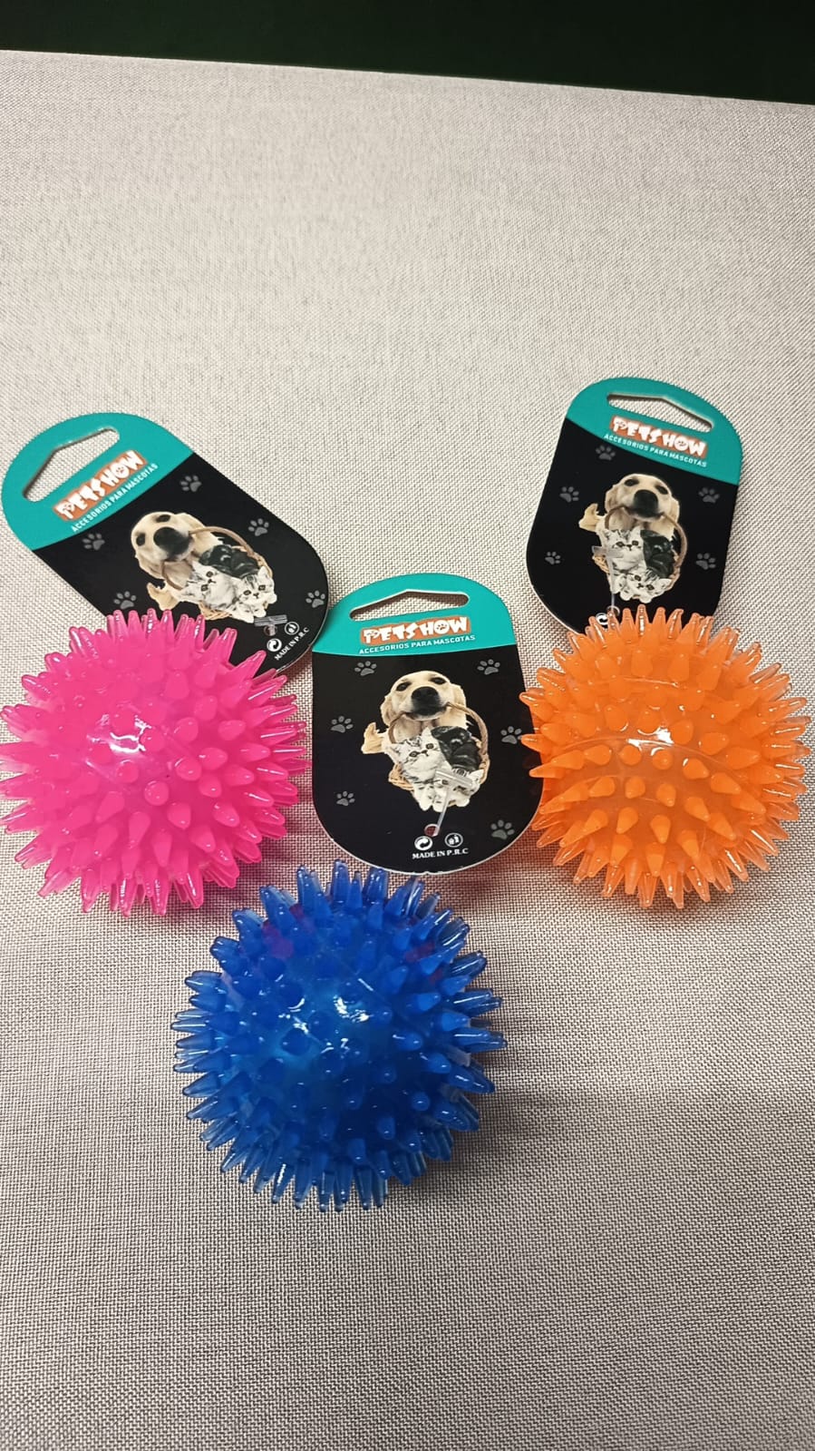 Pelota de Juego con Luz y Sonido para Perros y Gatos 6.5cm