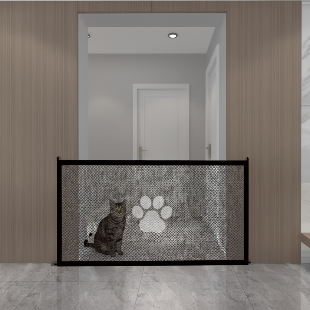 Barrera de seguridad en uso con gato