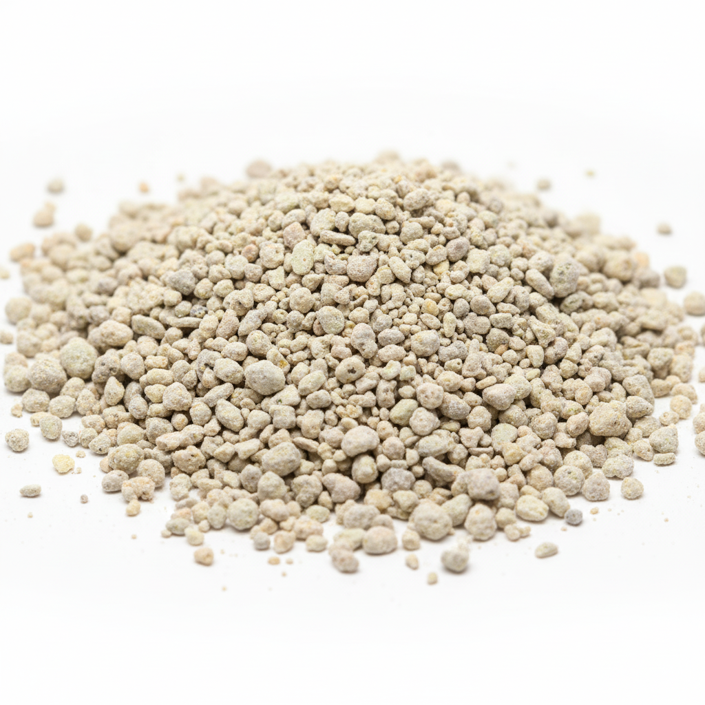 Detalle de gránulos de arena aglomerante